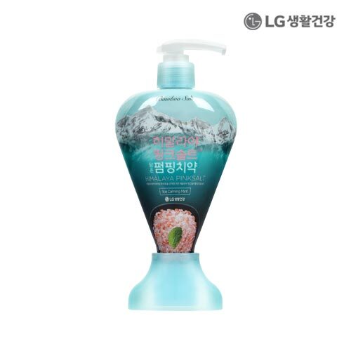 LG생활건강 히말라야 핑크솔트 펌핑치약 아이스민트 285g(하트형)