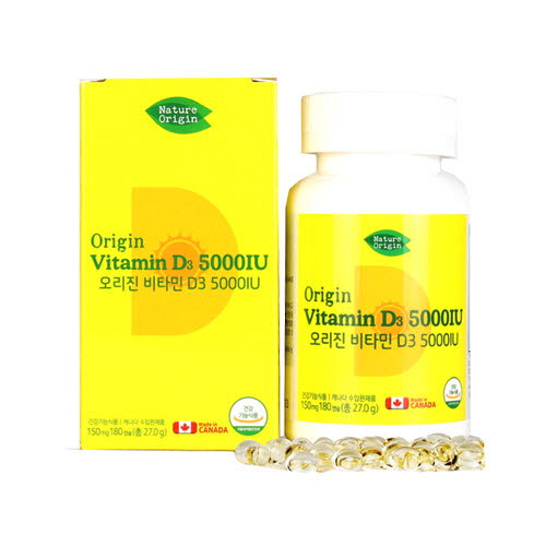 [네이처오리진] 오리진 비타민D3 5000IU 180캡슐