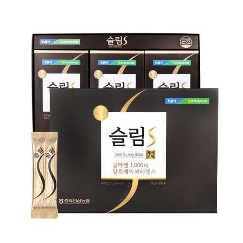 [충북인삼농협] 슬림S 젤리스틱 20gX30포 (다이어트-차전지피-콜라겐)