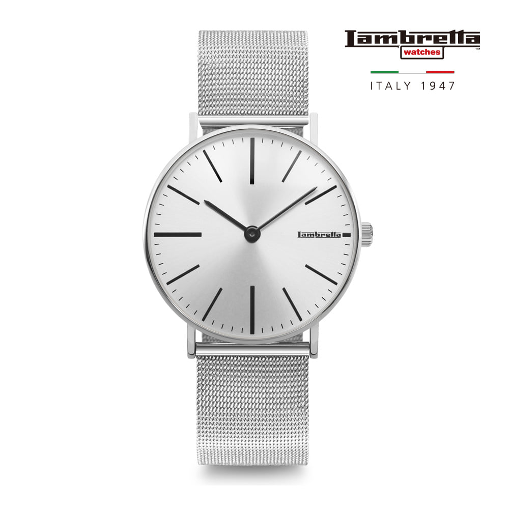 [Lambretta Watches] 람브레타 Cesare 42 Mesh Silver 메쉬시계