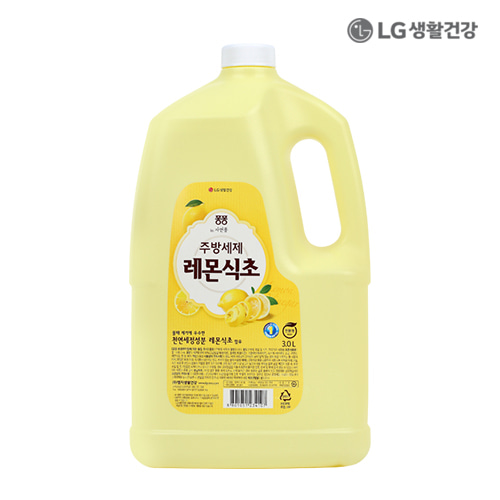 LG생활건강 퐁퐁 주방세제 레몬식초 리필용 3000ML