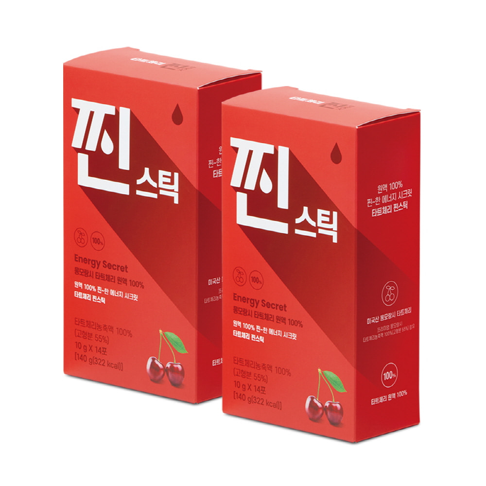 [셀티브] 찐스틱 몽모랑시 타트체리 원액100% 스틱 1+1 (총2박스)