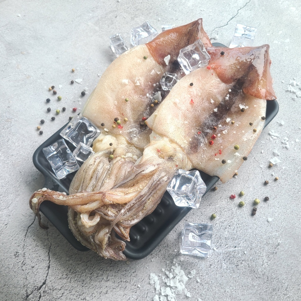 [양양브라더스]동해바다 손질 오징어 2팩 (1kg)