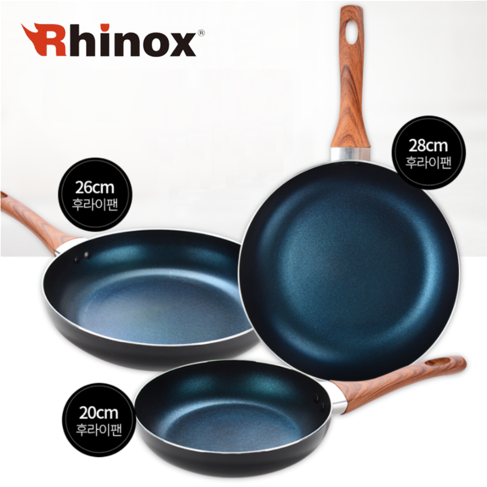 [Rhinox] 라이녹스 인덕션 후라이팬 3종 A (20cm, 26cm, 28cm)